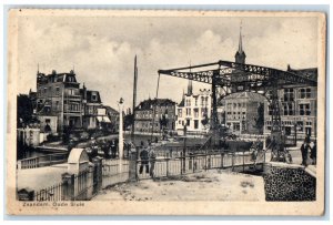 1912 Zaandam Oude Sluis North Holland Netherlands Antique Posted Postcard