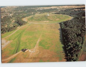 Postcard Wright Brothers National Monument Flight Path, Kill Devil Hills, N. C.