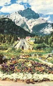 Cascade Mountain at Banff AB, Alberta, Canada  - pm 1966