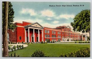 Nashua NH Senior High School New Hampshire Postcard D42