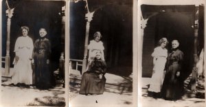 RPPC Lot of 3 Identified Women Real Photo Postcard  c1910