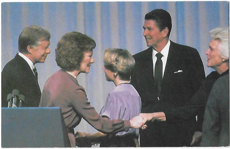 President Jimmy Carter & First Lady Greet Gov. Ronald Reagan 1980 Debate