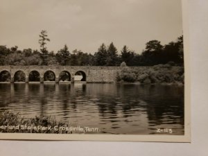 Vintage Postcard Dam at Cumberland State Park Crossville Tennessee 1933 RPPC 739