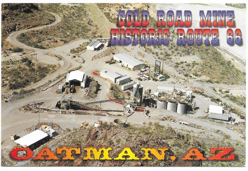 US Arizona.  Oatman - Gold Road Mine, Route 66.  Mint Card.