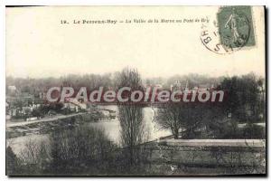 Old Postcard Nogent La Valle De Bry Marne Au Pont De Bry