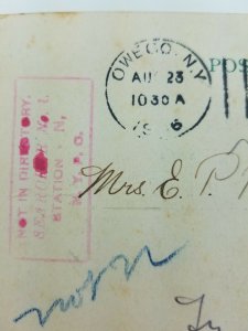 1906 Susquehanna River Owego New York boats bridge docks a2-82