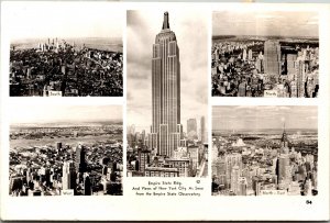 Empire State Building Views New York City WB Postcard VTG UNP Vintage Unused  