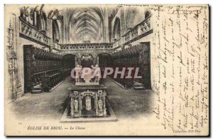 Old Postcard Brou Church Choir