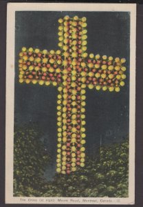 Canada Quebec MONTREAL The Mount Royal Cross at Night View Pub by (PECO) ~ WB