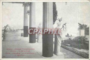 Old Postcard Corfu Achilleion Villa Imperiale The Peristyle