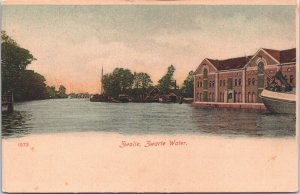 Netherlands Zwolle Zwarte Water Vintage Postcard 04.10