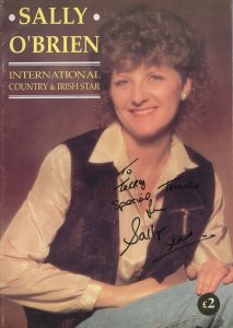 Sally O'Brien Irish Country & Western RARE Hand Signed Photo Song Book