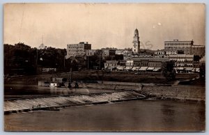 K44/ Marietta Ohio RPPC Postcard c1910 River Lock Otto Bros. Strecker Bros. 316