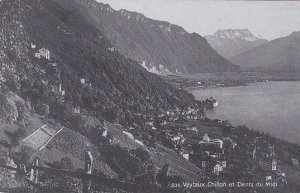 Schweiz Veytaux Chillon et Dents du Midi