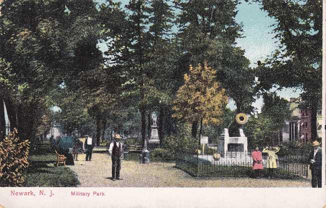 Newark NJ, New Jersey - Cannon at Military Park - DB