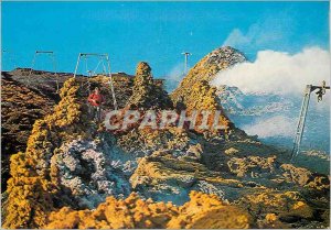 Postcard Modern Etna eruption 1983