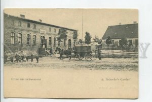 460866 WWI GERMANY Gruss aus Schwennenz Hotel Vintage postcard