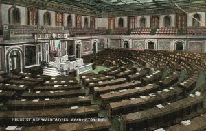 Vintage Postcard 1912 House Of Representatives U.S. Congress Washington DC