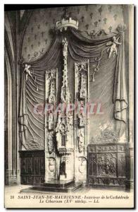 Old Postcard Saint Jean De Maurienne Interior of the Cathedral The cibarium