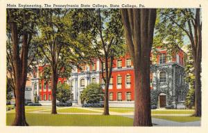 Group Of 6 State College Pennsylvania Campus Antique Postcards K83389