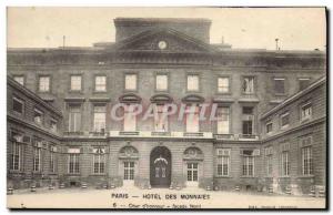 Postcard Ancient Coins Hotel Paris Mint Court & # 39honneur