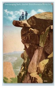 YOSEMITE NATIONAL PARK, CA  ~ Overhanging ROCK GLACIER POINT c1910s Postcard