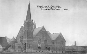 KNOXVILLE, IA Iowa   FIRST M E CHURCH   Marion Co    c1910's Photoette Postcard