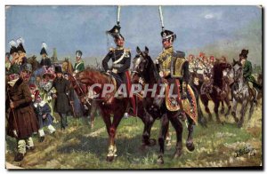 Old Postcard Army R?ckkehr von der Parade 1830