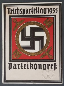 GERMANY THIRD 3rd REICH ORIGINAL VERY RARE POSTCARD REICHSPARTEITAG NUREMBERG