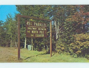 Pre-1980 VINTAGE SIGN ON POSTCARD West Stewartstown - Near Jefferson NH AD2924