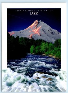 MT. HOOD FESTIVAL of JAZZ, Gresham OR ~ 1997 Advertising 4x6  Postcard