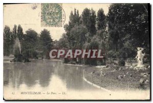 Old Postcard Montelimar'll park