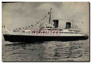 Old Postcard Cie Generale Transatlantique French Line SS City of Oran Lines o...