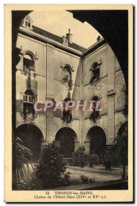 Old Postcard Thonon Les Bains Cloitre of God & # 39Hotel