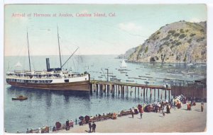 US    PC3394  ARRIVAL OF HERMOSA, CATALINA ISLAND, CA