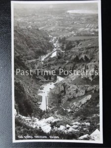 Vintage RPPC - The Gorge, Cheddar - Showing good view down the valley