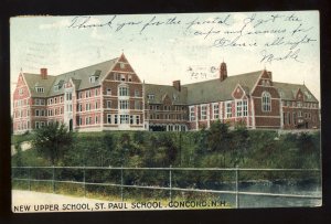 Concord, New Hampshire/NH Postcard, New Upper School, 1907!