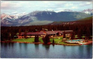 Postcard HOTEL SCENE Jasper Alberta AB AN7776