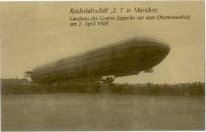 D/B Blimp, Airship Reichsluftschiff in Munchen 1909
