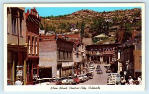 CENTRAL CITY,  CO ~ Mining Town MAIN STREET SCENE   c1950s  Cars  Postcard 