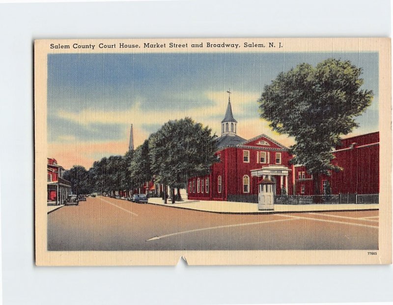 Postcard Salem County Court House, Salem, New Jersey