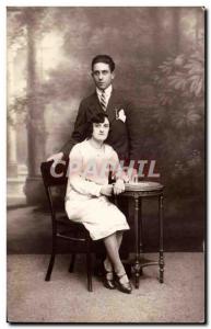 PHOTO CARD Fantasy - Couple - portrait - Old Postcard