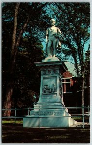 Robert Burns Memorial Statue, Barre, Vermont VT - Postcard 