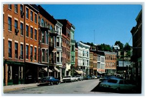 c1960's Main Street Business District Galena Illinois IL Unposted Cars Postcard