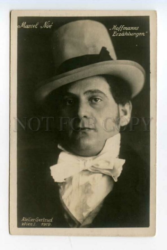 490363 MARCEL NOE Austrian Singer OPERA Tales of Hoffmann PHOTO 1919 year