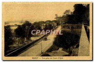 Old Postcard View from Brest courses Ajot