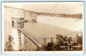 RPPC  DIX DAM & INTAKE TOWER, Mercer~Garrard County, KENTUCKY 1930s-40s Postcard