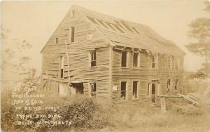1910s RPPC Postcard First Frame Bldg in Plymouth VT, Built by Capt John Coolidge