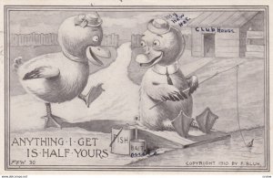 Ducks Fishing , 1910