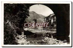 Old Postcard Sospel The Old Bridge and Bevera